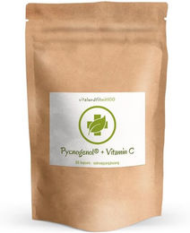 vitalundfitmit100 OPC Pycnogenol Vitamin C Kapseln mit natürlichem Vitamin C aus Acerola und Hagebutte 60 Kapseln – Bild 1 von 1