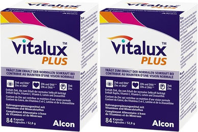 Vitalux Plus Alcon Vitamin-Kombination Kapseln für Erwachsene 84 Stück – Bild 1 von 1