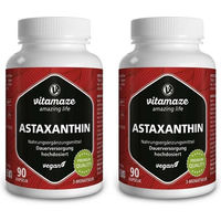 Produktbild von Vitamaze Astaxanthin 4 mg Kapseln vegan ohne Zusatzstoffe glutenfrei laktosefrei
