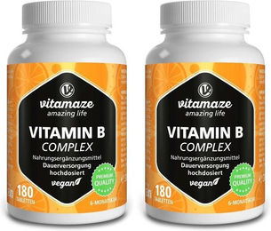 Vitamaze B-Komplex hochdosiert vegan Tabletten 360 Stück – Bild 1 von 1