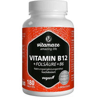 Produktbild von vitamaze B-Komplex Tabletten vegan für Erwachsene, Schwangere und Stillende 180 Stück