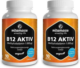 Vitamaze B12 Tabletten vegan 1000 µg 180 Stück – Bild 1 von 3
