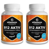 Produktbild von Vitamaze B12 Tabletten vegan 1000 µg 180 Stück