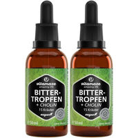 Produktbild von Vitamaze Bitter Tropfen mit Cholin und Kräuter-Komplex, vegan, glutenfrei und laktosefrei