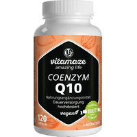 Produktbild von Vitamaze Coenzym Q10 Ubiquinon 200 mg vegan Kapseln 120 Stück