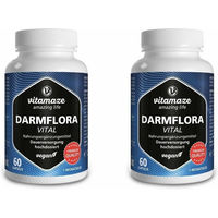 Produktbild von Vitamaze DARMFLORA Vital vegan Kapseln 120 Stück glutenfrei und laktosefrei für Erwachsene