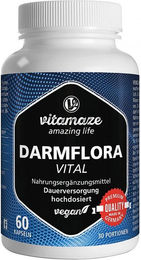 Vitamaze DARMFLORA Vital vegan Kapseln für Erwachsene 60 Stück – Bild 1 von 2