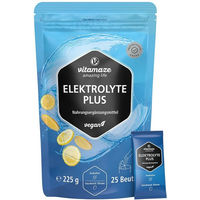 Produktbild von Vitamaze Elektrolyte Plus Pulver mit Vitamin C und B-Vitaminen Zitrone, vegan, 225 g
