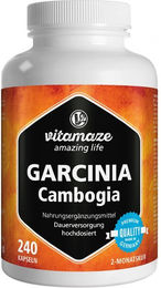 Vitamaze Garcinia Cambogia und Cholin Kapseln glutenfrei und laktosefrei – Bild 1 von 1