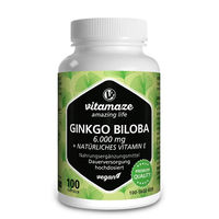 Produktbild von Vitamaze Ginkgo Biloba Kapseln vegan 100 Stück