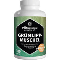Produktbild von Vitamaze Grünlippmuschel 500 mg hochdosiert Kapseln ohne Zusatzstoffe