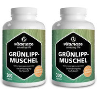 Produktbild von Vitamaze Grünlippmuschel 500 mg Kapseln ohne Zusatzstoffe 180 Stück