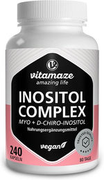 Vitamaze Inositol Complex mit B-Komplex vegan Kapseln 240 Stück – Bild 1 von 4
