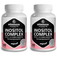 Produktbild von Vitamaze Inositol Complex Myo + D-Chiro-Inositol Kapseln vegan für Schwangere und Stillende
