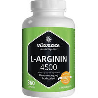 Produktbild von Vitamaze L-Arginin hochdosiert 4500 mg Kapseln 360 Stück