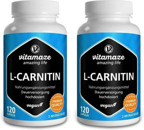 Vitamaze L-Carnitin 680 mg Kapseln vegan ohne Zusatzstoffe 120 Stück – Bild 1 von 1