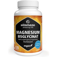 Produktbild von Vitamaze Magnesium Bisglycinat Kapseln vegan ohne Zusatzstoffe 120 Stück