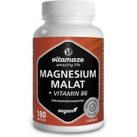 Produktbild von Vitamaze Magnesium Malat mit Vitamin B6 Kapseln vegan 180 Stück