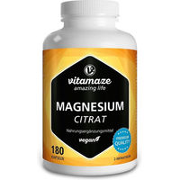 Produktbild von Vitamaze Magnesiumcitrat 360 mg vegan Kapseln 180 Stück