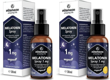 Vitamaze Melatonin Spray 1 mg vegan und zuckerfrei 30 ml – Bild 1 von 2