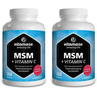 Produktbild von Vitamaze MSM hochdosiert mit Vitamin C Kapseln