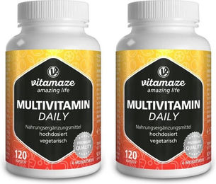 Vitamaze Multivitamin Daily hochdosiert Kapseln für Männer und Frauen 300 Stück – Bild 1 von 4