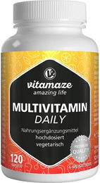 Vitamaze Multivitamin Daily ohne Jod vegetarische Kapseln für Männer und Frauen – Bild 1 von 4