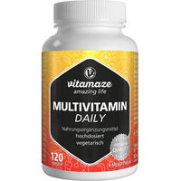 Produktbild von Vitamaze Multivitamin Daily ohne Jod vegetarische Kapseln für Männer und Frauen