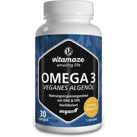 Produktbild von Vitamaze Omega-3 Algenöl Vegan Hochdosiert Kapseln 30 Stück