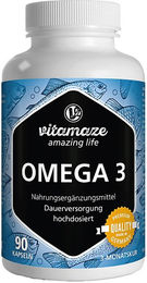 Vitamaze Omega-3 Fischöl 700 mg Kapseln 90 Stück ohne Zusatzstoffe – Bild 1 von 2