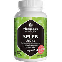 Produktbild von Vitamaze Selen Natriumselenit 200 µg hochdosiert vegan Tabletten 180 Stück