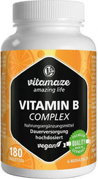 Vitamaze Vitamin B-Komplex hochdosiert vegan Tabletten 180 Stück – Bild 1 von 2