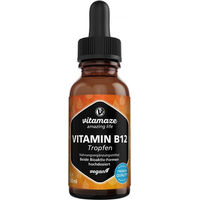 Produktbild von Vitamaze Vitamin B12 100 µg hochdosiert vegan Tropfen 50 ml