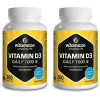 Produktbild von Vitamaze Vitamin D3 1000 I.E. Tabletten vegetarisch 200 Stück