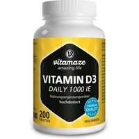 Produktbild von Vitamaze Vitamin D3 1000 I.E. Tabletten vegetarisch 200 Stück