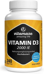 Vitamaze Vitamin D3 2000 IE Tabletten vegetarisch 60 Stück – Bild 1 von 4