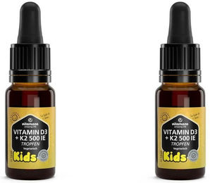 VITAMAZE Vitamin D3 + K2 500 IE Tropfen für Kinder vegetarisch ohne Zusatzstoffe – Bild 1 von 4