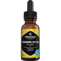 Produktbild von Vitamaze Vitamin D3 K2 Tropfen hochdosiert 1000 IE 10 µg vegan 50 ml