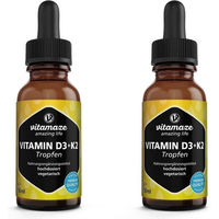 Produktbild von Vitamaze Vitamin D3 + K2 Tropfen hochdosiert vegetarisch ohne Zusatzstoffe