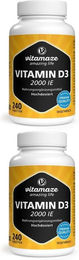 Vitamaze Vitamin D3 Tabletten 2000 IE vegetarisch glutenfrei laktosefrei 240 Stück – Bild 1 von 1