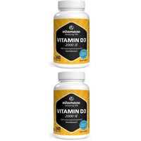 Produktbild von Vitamaze Vitamin D3 Tabletten 2000 IE vegetarisch glutenfrei laktosefrei 240 Stück