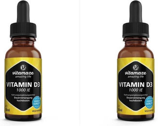 Vitamaze Vitamin D3 Tropfen 1000 IE ohne Zusatzstoffe – Bild 1 von 3