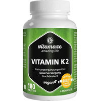 Produktbild von Vitamaze Vitamin K2 MK-7 200 µg hochdosiert vegan Tabletten 180 Stück