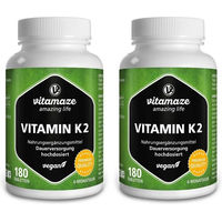 Produktbild von Vitamaze Vitamin K2 MK-7 200 µg hochdosiert vegan Tabletten 180 Stück