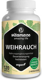 Vitamaze Weihrauch Boswellia hochdosiert 900 mg vegan 120 Kapseln – Bild 1 von 1