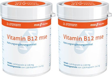 Vitamin B12 mse 500 µg Kapseln glutenfrei für Schwangere und Stillende 120 Stück – Bild 1 von 1
