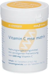 Vitamin C MSE Matrix Tabletten MSE Pharmazeutika GmbH 90 Stück glutenfrei laktosefrei ohne Gelatine – Bild 1 von 1
