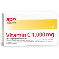 Produktbild von Vitamin C Tabletten mit 1000 mg Ascorbinsäure von apodiscounter 60 Stück