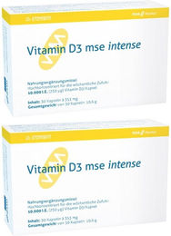 Vitamin D3 intense mse Pharmazeutika GmbH 10000 IE Kapseln glutenfrei laktosefrei ohne Gelatine 60 Stück – Bild 1 von 1