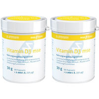 Produktbild von Vitamin D3 mse Pharmazeutika GmbH 2000 IE Kapseln glutenfrei laktosefrei ohne Gelatine